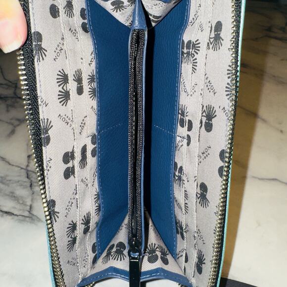 Min & Mon Teal Cloud Print Women's Bag - Picture 6 of 6